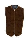 Gilet zip in velluto 500 righe