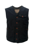 ARNO VEST IN MOLESKIN COTTON