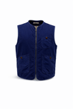 Gilet zip in cotone canvas