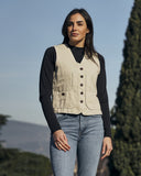 Gilet iconico donna in misto lino taglie 38-40