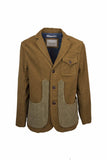 ICONIC JACKET IN MOLESKIN COTTON AND VELVET