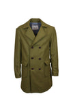 DOUBLE-BREASTED COAT IN PLAIN WOOL