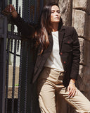 ICONIC WOMAN JACKET IN MOLESKIN COTTON