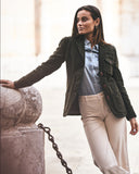 ICONIC WOMAN JACKET IN MOLESKIN COTTON