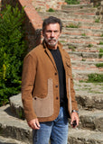 ICONIC JACKET IN MOLESKIN COTTON AND VELVET