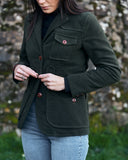 ICONIC WOMAN JACKET IN MOLESKIN COTTON