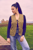 Gilet iconico donna lino 2026