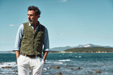 Gilet quattro tasche in cotone lino 2025