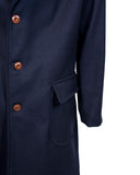 SINGLE-BREASTED COAT IN PURE WOOL WITH SLIT