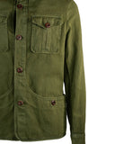 Overshirt in cotone lino