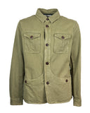 Overshirt in cotone lino