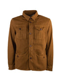 Overshirt in cotone lino