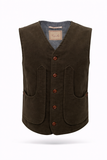 ARNO VEST IN MOLESKIN COTTON
