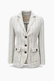 Giacca iconica donna riga cotone