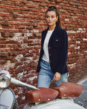 Giacca iconica donna in velluto 500 righe